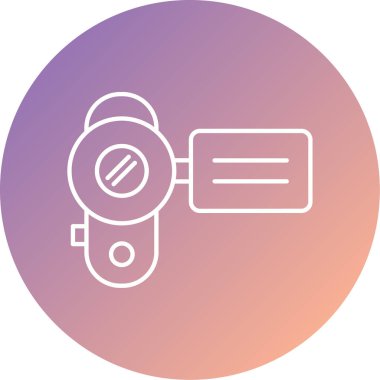 cctv simgesinin vektör illüstrasyonu