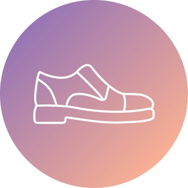 Ayakkabı. Web simgesi basit illüstrasyon