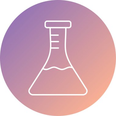 Benzersiz matara vektör çizgisi simgesi