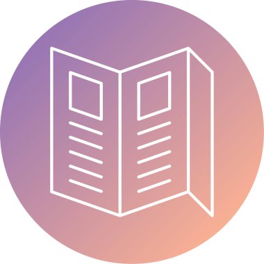 Kitap. Web simgesi basit illüstrasyon