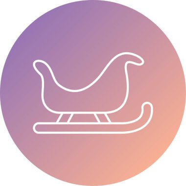 Noel kızağı vektör simgesi