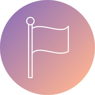 bayrak ikonu vektör illüstrasyonu