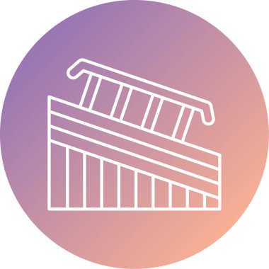 Modern b 'nin vektör illüstrasyonu eksik simgesi