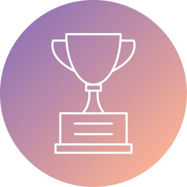 kupa simgesi vektör illüstrasyonu