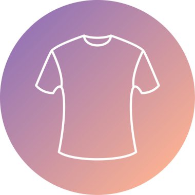 Benzersiz t-shirt simgesi, vektör illüstrasyonu