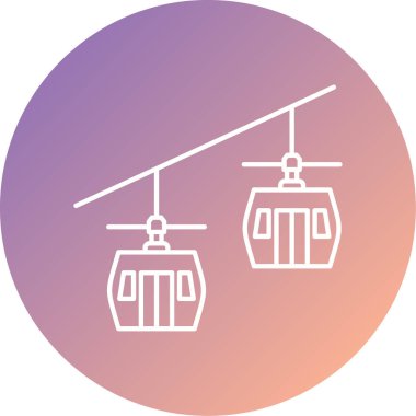 Bir helikopter simgesinin vektör illüstrasyonu