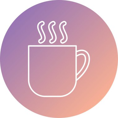 Bardak. Web simgesi basit illüstrasyon