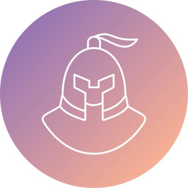 Benzersiz şapka simgesi, vektör illüstrasyonu