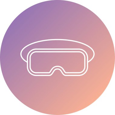 Gözlük web simgesinin vektör illüstrasyonu