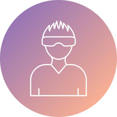 İnsan simgesinin vektör illüstrasyonu