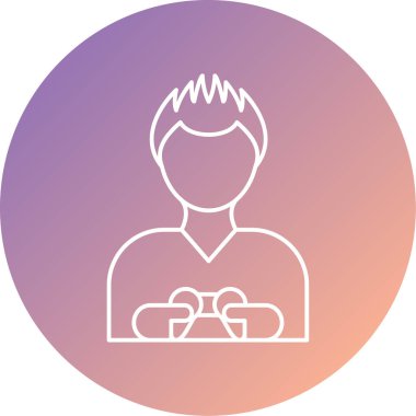 Erkek ve kadın ikonunun vektör illüstrasyonu