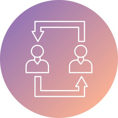 İş ve finans simgesinin vektör illüstrasyonu