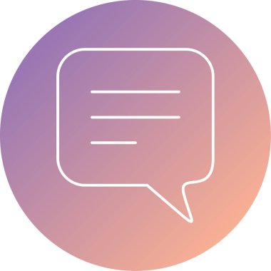 Konuş. Web simgesi basit illüstrasyon