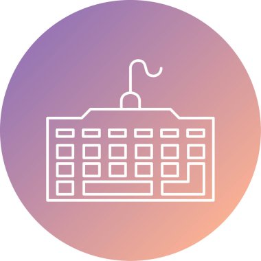 Klavye web simgesi basit illüstrasyon