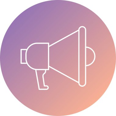 megafon simgesinin vektör illüstrasyonu