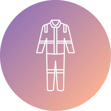 Modern üniforma simgesinin vektör illüstrasyonu