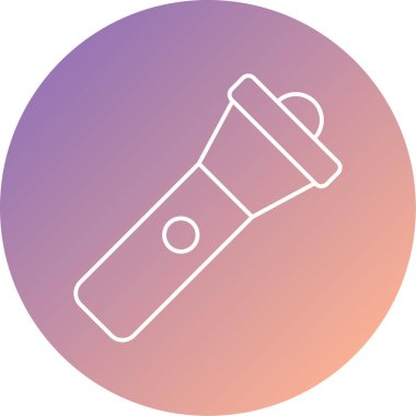 vektör illüstrasyonu, el feneri web simgesi modern tasarım