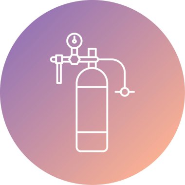 Yangın söndürme simgesi, vektör illüstrasyonu