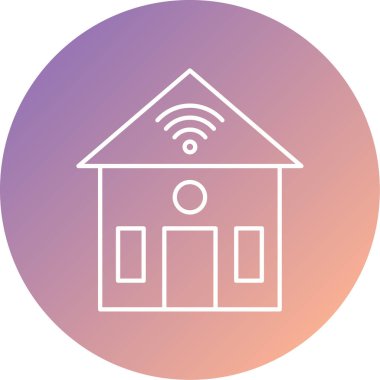 Ev simgesinin vektör illüstrasyonu