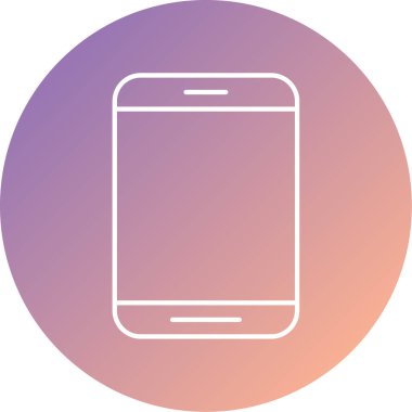 Cep telefonu. Web simgesi basit tasarım