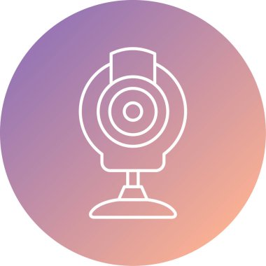 Web kamera web simgesi basit illüstrasyon