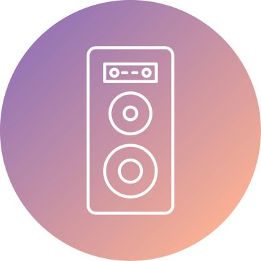 hoparlör web simgesi basit illüstrasyon