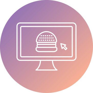 vektör besin ağı simgesi