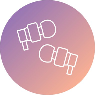 Kulaklık simge vektör çizim