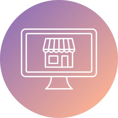 Alışveriş arabası ikonu modern basit tasarım