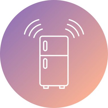 buzdolabı web simgesi basit illüstrasyon