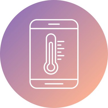 Benzersiz sıcaklık vektör simgesi