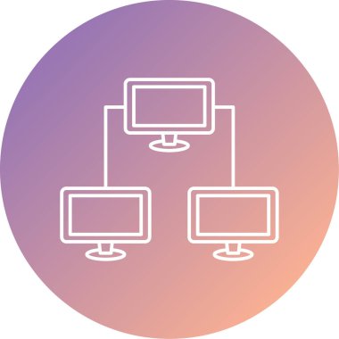 şebeke. Web simgesi basit illüstrasyon