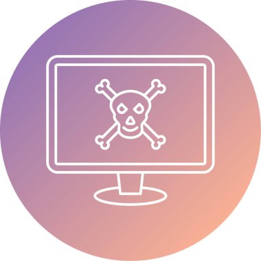 Virüs. Web simgesi basit tasarım