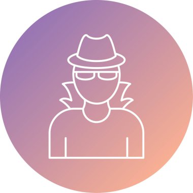 eşsiz kullanıcı vektörü simgesi