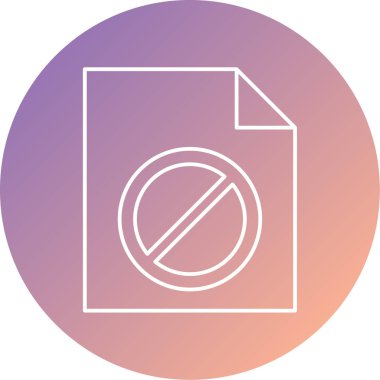 Belge simgesinin vektör illüstrasyonu