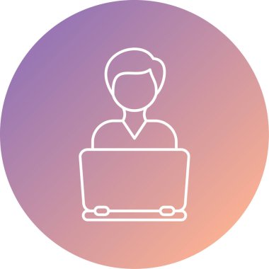 avatar simgesi vektör illüstrasyonu