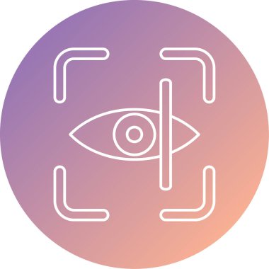 Göz simgesi vektör illüstrasyonu