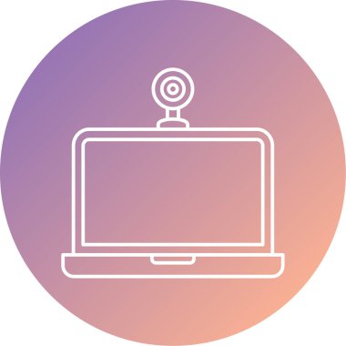 vektör dizüstü bilgisayar simgesi düzenlenebilir