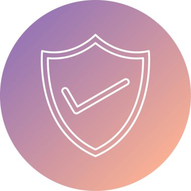 kalkan simgesi, vektör illüstrasyonu