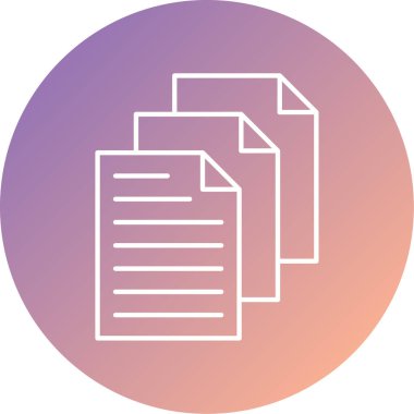 Dosya simgesinin vektör illüstrasyonu