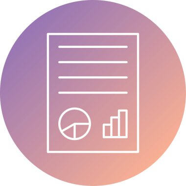 Rapor ver. Web simgesi basit illüstrasyon