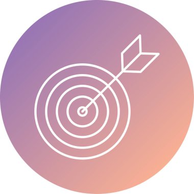 Hedef. Web simgesi basit illüstrasyon