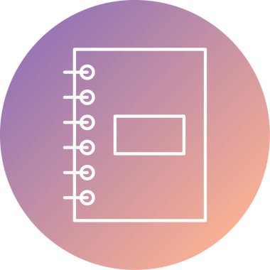 Kitap simgesinin vektör illüstrasyonu