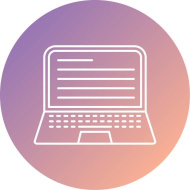 Bilgisayar simgesinin vektör illüstrasyonu