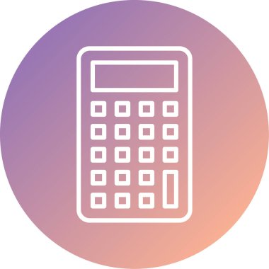 hesap makinesi simgesi vektör illüstrasyonu