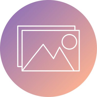 fotoğraf galerisi vektör illüstrasyonu