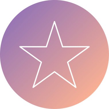 yıldız simgesi vektör illüstrasyonu