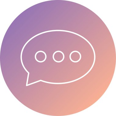 Konuş. Web simgesi basit illüstrasyon