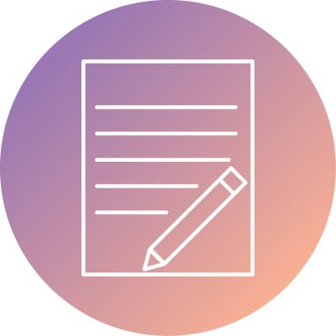 Belge. Web simgesi basit illüstrasyon