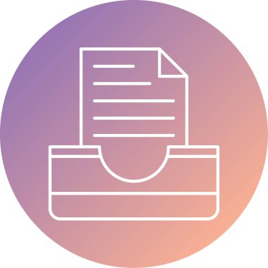 belge simgesi vektör illüstrasyonu